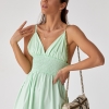 Однотонний сарафан із резинкою на талії Foli women  LX-10363942