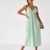 Однотонний сарафан із резинкою на талії Foli women  LX-10363942