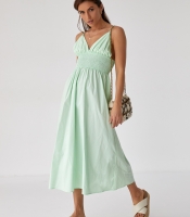 Однотонний сарафан із резинкою на талії Foli women