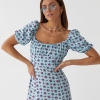 Довга квіткова сукня з оборкою hot fashion  LX-10370927