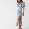 Довга квіткова сукня з оборкою hot fashion  LX-10370927