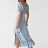 Довга квіткова сукня з оборкою hot fashion  LX-10370927