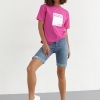 Женские джинсовые шорты с подкатом  LX-10458240