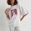 Жіночий костюм з футболкою oversize та велосипедками  LX-10466647