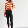 В'язаний джемпер oversize в смужку  LX-10475034