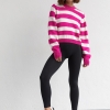 В'язаний джемпер oversize в смужку  LX-10475033