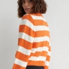 В'язаний джемпер oversize в смужку  LX-10475034