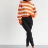 В'язаний джемпер oversize в смужку  LX-10475034