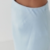 Длинная атласная юбка на резинке  LX-10477612