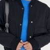 Женская куртка-бомбер с накладными карманами  LX-10489809