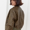 Женская куртка-бомбер в винтажном стиле  LX-10492616
