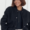 Женская куртка из букле на кнопках  LX-10494009
