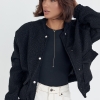 Женская куртка из букле на кнопках  LX-10494009