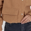 Женская куртка из букле на кнопках  LX-10494028