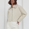 Женское короткое пальто в елочку  LX-10494219