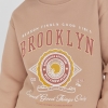 Трикотажний світшот на флісі з написом Brooklyn  LX-10495626