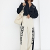 Теплые трикотажные штаны с лампасами и надписью Renes Saince  LX-10499019