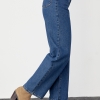 Женские джинсы палаццо с высокой посадкой  LX-10506440