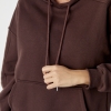 Утепленное женское худи с карманом-кенгуру  LX-10507828