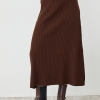 Женская юбка миди в широкий рубчик  LX-10509228