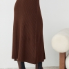 Женская юбка миди в широкий рубчик  LX-10509228