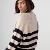 Вязаный женский свитер в полоску  LX-10512226