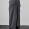 Длинная юбка-карандаш с высоким разрезом  LX-10512722