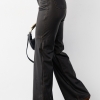 Женские кожаные штаны в винтажном стиле  LX-10520128