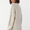 Вязаный свитер с косами oversize  LX-10521226
