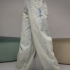 Джинсы женские wide leg с двойным поясом  LX-10537112