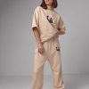 Женский спортивный костюм с вышивкой LA  LX-10552719