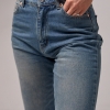 Женские джинсы с эффектом потертости  LX-10556740
