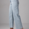 Женские джинсы Straight с необработанным низом  LX-10557812