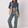 Джинси жіночі з ефектом two-tone coloring  LX-10558023
