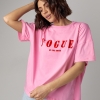 Женская футболка oversize с надписью Vogue  LX-10558614