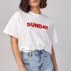 Женская футболка oversize с надписью Sunday  LX-10558921