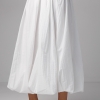 Длинная юбка А-силуэта с резинкой на талии  LX-10559701