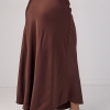 Атласная юбка с высокой талией  LX-10567928
