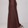 Атласная юбка с высокой талией  LX-10567928