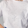 Женская футболка с термостразами  LX-10569501