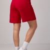 Женские трикотажные шорты с вышивкой  LX-10569821
