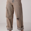 Джинси baggy з рваними елементами  LX-10575015