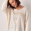 В'язаний жіночий пуловер з написом Boheme  LX-10586647