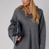Жіночий костюм oversize з вільними штанами та кофтою-поло  LX-10599622