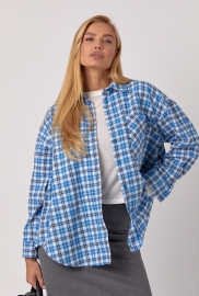 Жіноча сорочка в клітинку вільного крою Жіноча сорочка в клітинку вільного крою
