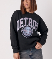 Теплий жіночий світшот із написом Detroit