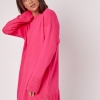 Жіноча в'язана туніка oversize із розрізами з боків  LX-10604433