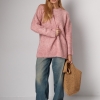Жіночий подовжений в'язаний джемпер oversize  LX-10614207