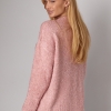 Жіночий подовжений в'язаний джемпер oversize  LX-10614207