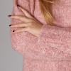 Жіночий подовжений в'язаний джемпер oversize  LX-10614207